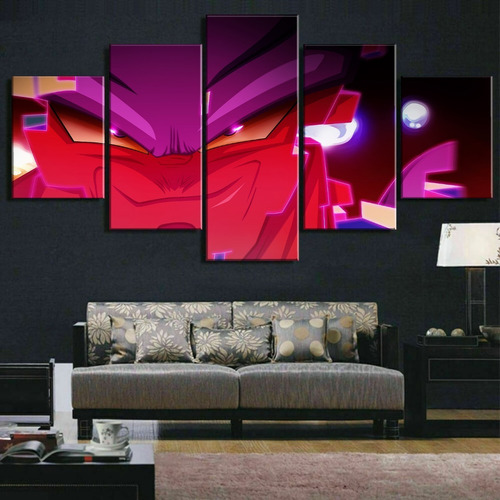 5 Cuadros En Canvas De Janemba Arte Pared Dbz Marco Goku