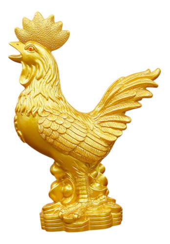 Estatua De Gallo Escultura Animal Exhibición Ornamento S