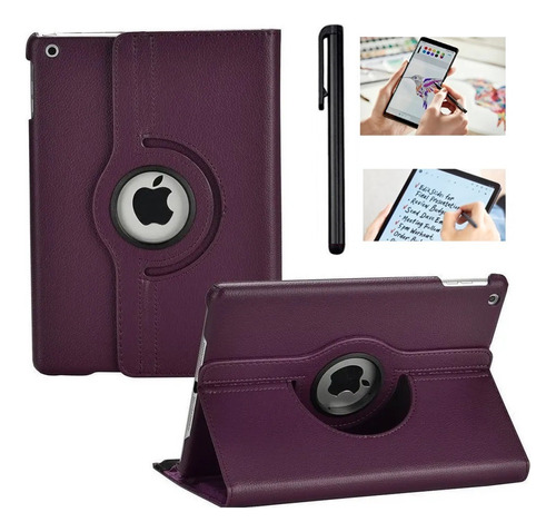 Funda Cover Cuero + Lapiz Tactil Para iPad Air 1 A1474 A1475