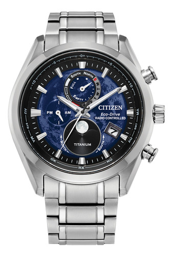Reloj Citizen Eco Drive Titanium Tsuki-yomi Lunar By1010-57x