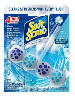 Soft Scrub 4-en-1 Cuidado Del Inodoro, Sapphire Waters, De 5