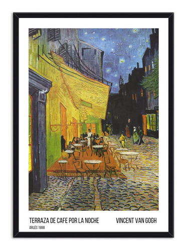 Cuadro Vincent Van Gogh - Terraza De Café Por La Noche 