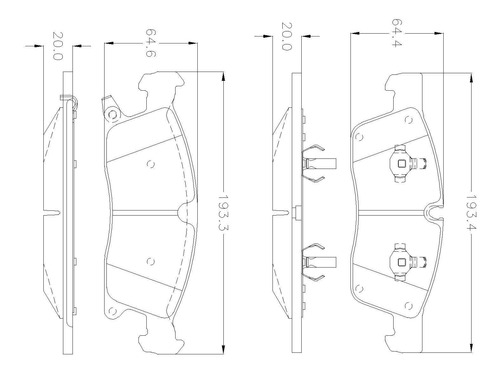 Balatas Delanteras Para Jeep Grand Cherokee Limited 2014 Grc