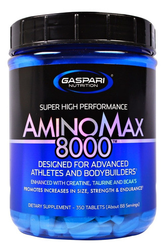 Kit de 3 Aminomax 8000 325 tabletas Gaspari Nutrition BCAA importadas