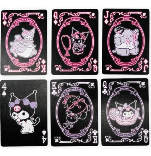 Kuromi Poker Baraja Juego De Cartas Casino Kitty Anime Pop!