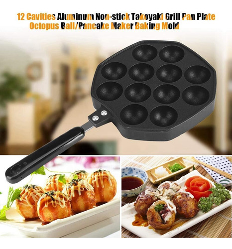 Sartén Para Parrilla Takoyaki, Molde Para Hornear Panqueques