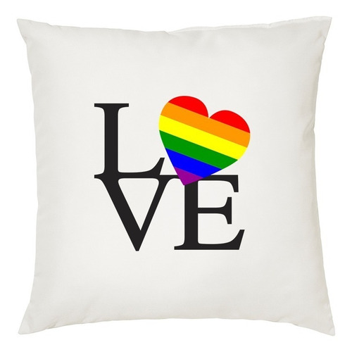 Cojin Bandera Gay Love Regalo Amor