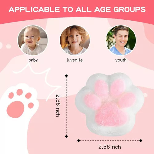 Nuevo Juguetes For Gatos Squishy Cat Paw Squee