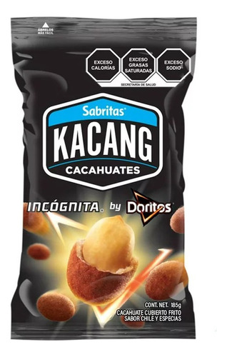 Cacahuates Sabritas Kacang Incógnita 185 G 5 Pack