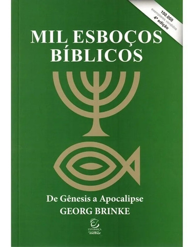 Mil Esboços Bíblicos, de Esperança. Editora Esperança, capa mole em português