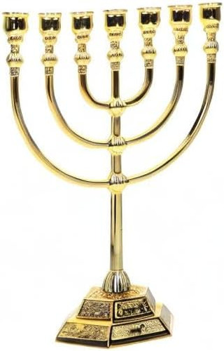 Sewacc Hanukkah Menorah Candeler Candlesticks 7 Branch Hanuk
