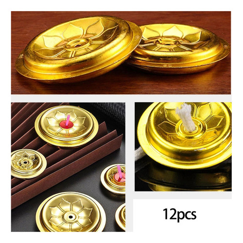 Para A 12x Lámpara De Aceite Mechas Flotantes Soporte De