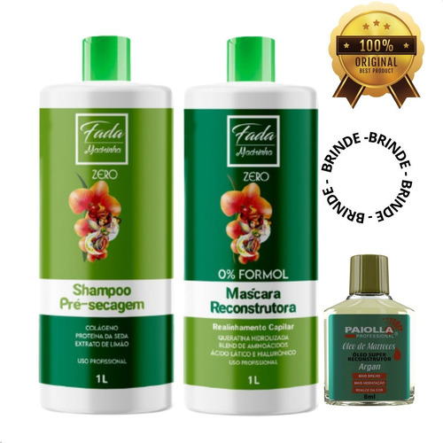 Progressiva Fada Madrinha Zero Formol 2x1lt - Paiolla