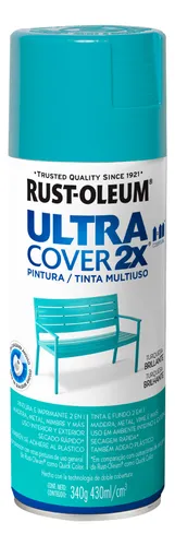 Aerosol Rust Oleum Ultra Cover Multiuso Brillante | Ed Color Turquesa brillante