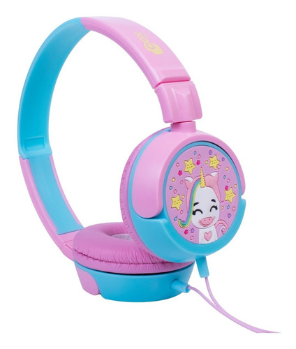 Imagem 3 de 8 de Kit Fone De Ouvido Infantil Unicórnio Rosa + Fone Dino Oex