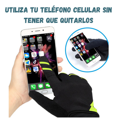 Guante Largo Ciclismo Invierno Mtb - Comodos Con Palma Gel