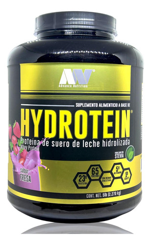 Hydrotein Whey Protein Fresa 5 Lbs Advance Nutrition.