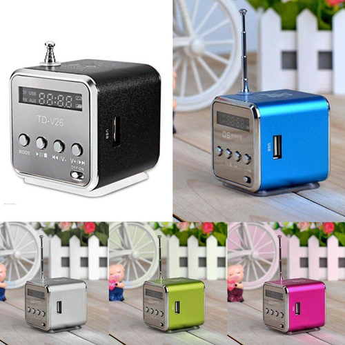 Mini Reproductor Mp3 Con Altavoz Bluetooth Portátil Td-v26,