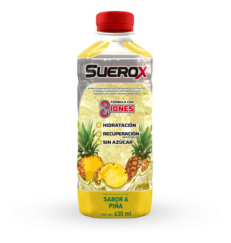 Suerox Bebida Hidratante Sabor Piña 630ml