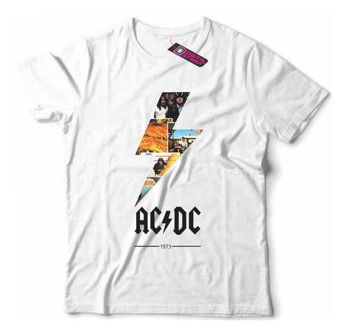 Remera Ac/cd Acdc 1973 Rayo 18 Dtg Premium