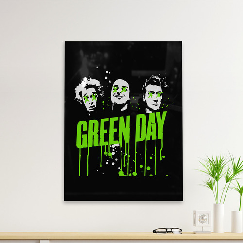 Cuadro Deco Green Day Faces (d1283 Boleto.store)