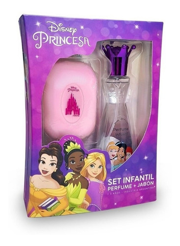 Set Infantil Perfume Princesas Y Jabon Tocador