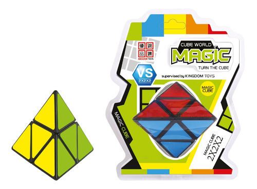 Cubo Magico Piramide X4 Cube World Magic 