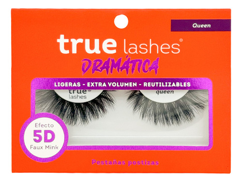 Pestañas Postizas True Lashes Colección Dramática Color Queen