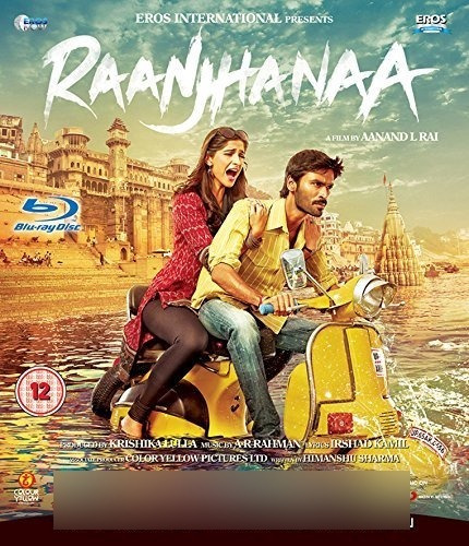 Blu Ray  Raanjhanaa  Con Subtítulos En Inglés Inlcuidos