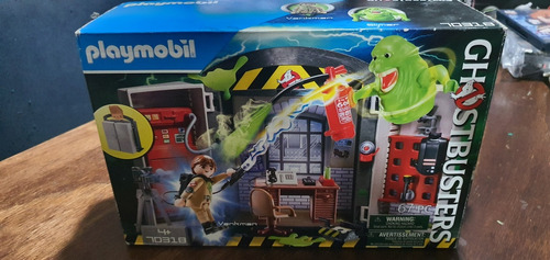 Figura Playmobil Ghostbusters 70318 Oficina Venkman Slimer