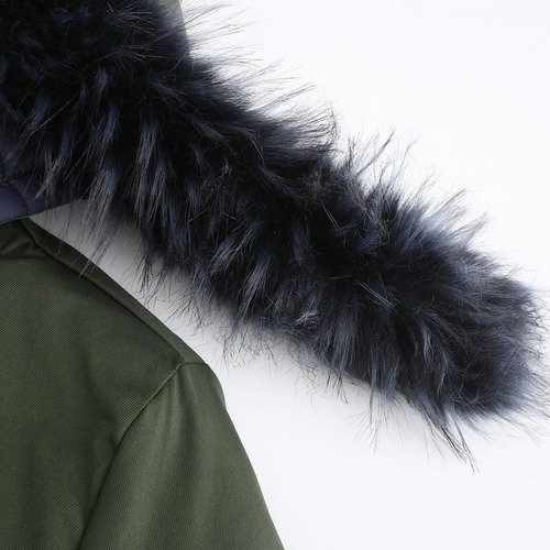 Abrigo Cálido Y Largo Para Mujer, Sudaderas Con Capucha, Cuello, Parkas Delgadas