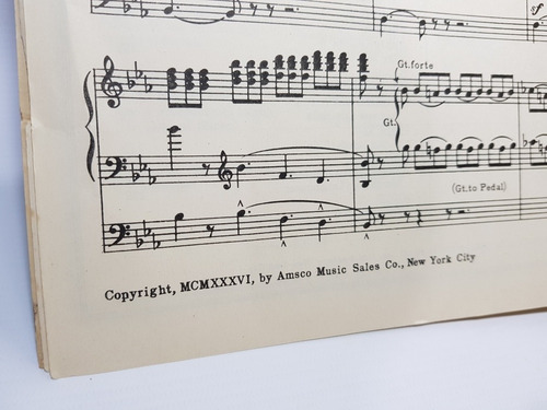 Imagen 9 de 9 de Antiguas Partituras Organ Pieces N° 11 Inglés 1937 Mag 56593