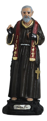 Imagem Padre Pio Resina 12 Cm
