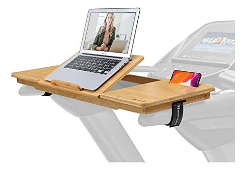 Treadmill Desk Attachment Bamboo Walking Laptop Stand H...