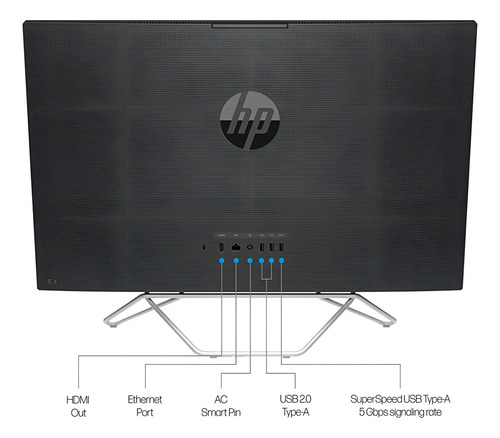 Pc All In One Hp 27 Windows 11 Pro 256 Ssd 12 Ram Core I7 Color Negro