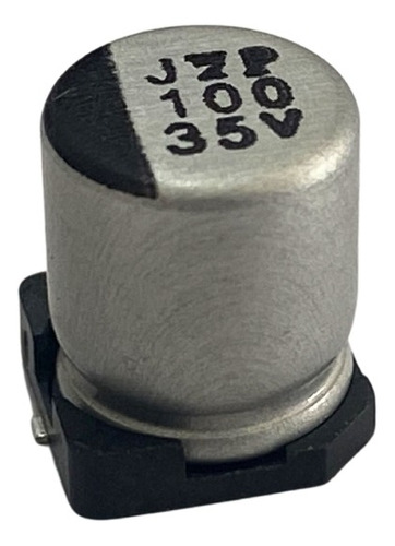 10 Peças Capacitor Eletrolitico Smd 100uf X 35v 6,3x7,7mm