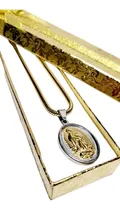 Comprar Virgen De Guadalupe Y Cadena En Acero Quirúrgico Dorado