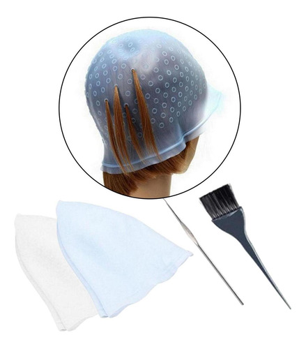 2 Piezas De Silicona Para Teñir El Cabello Con Gancho