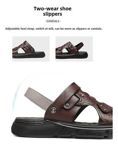 Sandalias De Playa Antideslizantes Para Hombre, Zapatos De A