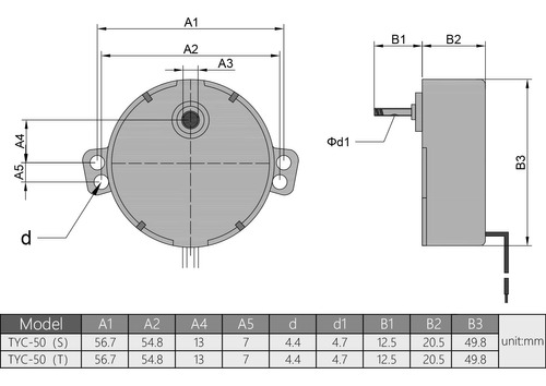 Fielect 2 Piezas De Motor Síncrono Ca 110 V 2.5-3 Rpm, Motor