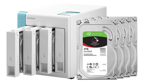 Qnap 4 Bay Home Nas Con Capacidad De Almacenamiento De 4 Tb,