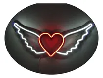 Comprar Corazón Con Alas Neón Led Ambientación \u002F Eventos \u002Fcomercios 