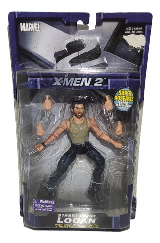 Boneco X-men Wolverine Logan Street Fight Filme Toybiz