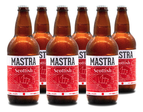 Pack Cerveza Mastra Artesanal, 6 Botellas 500ml - Scottish