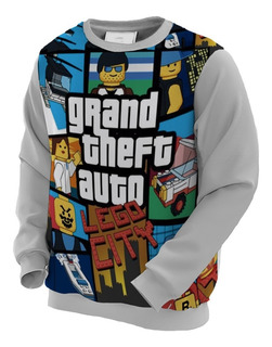 Buso Saco Hoodie Con Capota Niña Y Niño Lego City GTA Buso Saco Hoodie Con Capota Niña Y Niño Lego City GTA