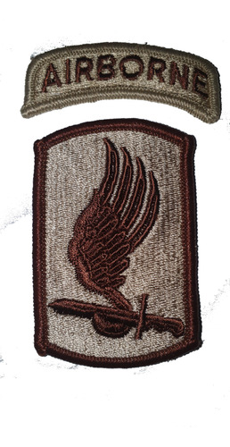 Insignia  Airborne 173rd Brig. Desert (reglametaria 1990) 