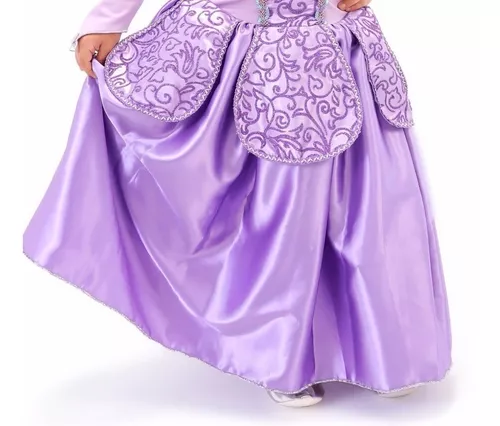 Vestido Festa Fantasia De Luxo Princesa Sofia Luva e Coroa - Desapegos de  Roupas quase novas ou nunca usadas para bebês, crianças e mamães. 396930