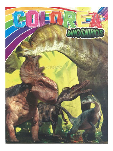 10 Libros Colorear Fiesta Infantil Dinosaurios Bolo 16 Pg