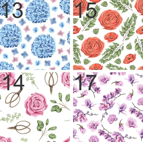 Vinilo Decorativo Deco Gráfica Flor 100x100 Cm.