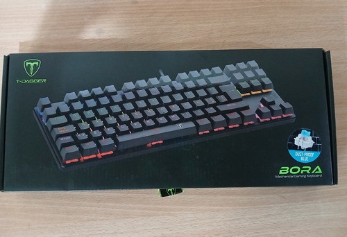 Teclado Gamer T-dagger Bora Qwerty T-dagger Red Con Luz Rgb Negro Español España (Usado)
